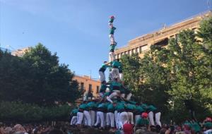 Els Castellers de Vilafranca fan història a Valls. Castellers de Vilafranca