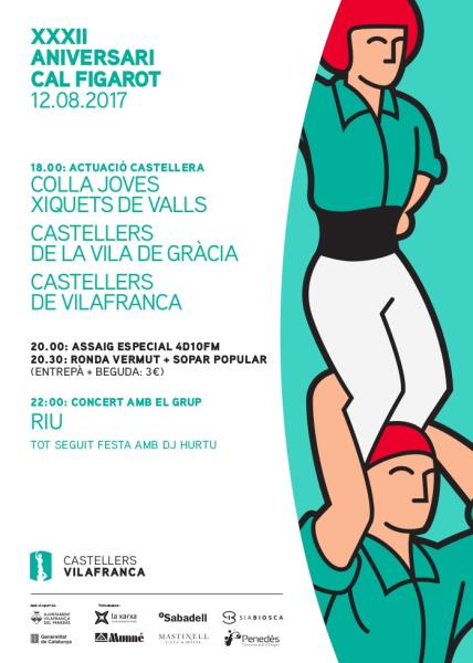 Els Castellers de Vilafranca volen reprendre la temporada amb un Gamma Extra a la diada de Cal Figarot. EIX