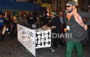 Els Geganters de Vilanova i la Geltrú a l'Arrivo d'aquest any. EIX