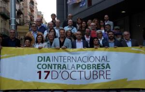 Entitats de la Taula del Tercer Sector Social de Catalunya en el Dia Internacional contra la Pobresa. ACN