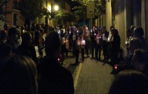 Espelmes, pancartes i estelades tornen a omplir les places del Penedès i Garraf per la llibertat de Cuixart i Sanchez