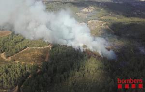 Estabilitzat l'incendi forestal de Sant Martí Sarroca