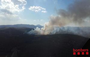 Estabilitzat l'incendi forestal de Sant Martí Sarroca