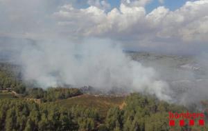Estabilitzat l'incendi forestal de Sant Martí Sarroca