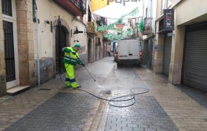Fins dijous, dispositiu extraordinari de neteja als carrers de Vilanova