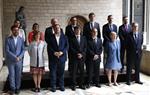 Foto de família del nou Govern amb les incorporacions de Joaquim Forn, Jordi Turull i Clara Ponsatí. ACN