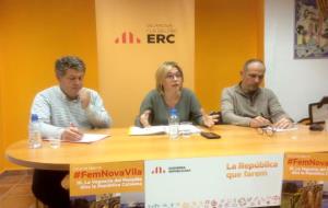 Francesc Rica, Teresa Vallverdú i Albert Tubau. Eix