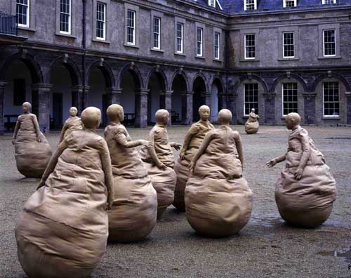 Imagen del escultor  Juan Muñoz, 1994. Eix