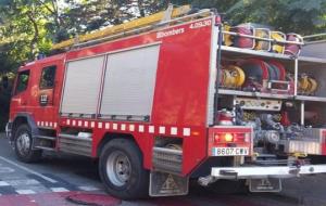 Imatge d'arxiu d'un camió dels bombers. Bombers