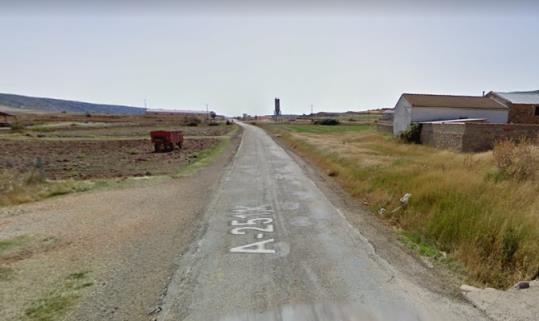 Imatge de la carretera A-2513, a Fontfria. Google Street View