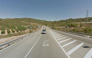 Imatge de la carretera C-15z. Google Street View