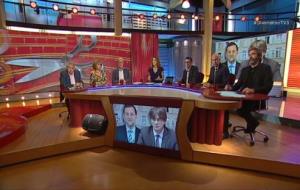 Imatge de la darrera tertúlia del programa Divendres de TV3. TV3