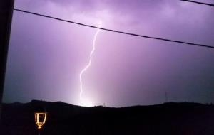 Imatge de la tempesta de dissabte a l'Alt Penedès. Francisco Lorenzo