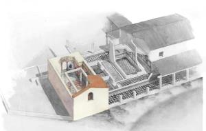 Imatge simulada del jaciment romà de Darró