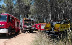 Incendi forestal al parc natural del Garraf