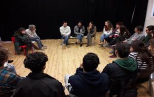Joves del Garraf preparen una acció teatral sobre els refugiats. CC Garraf