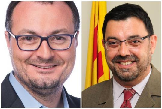 Juan Luís Ruiz i Lluís Valls, a les primàries de la Federació Alt Penedès - Garraf del PSC. EIX