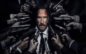 Keanu Reeves al cartell de 'John Wick: Pacto de Sangre'. EIX