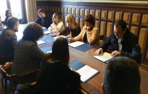 La consellera de Treball, Afers Socials i Famílies visita l'Institut Municipal d'Educació i Treball i la mancomunitat TEGAR. Ajuntament de Vilanova