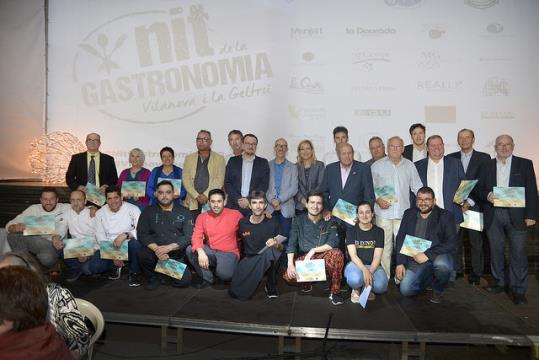 La Nit de la Gastronomia de Vilanova ret homenatge a Miquel Gatell, Julián Mansilla, Santi Coll i Abraham Martínez. Ajuntament de Vilanova