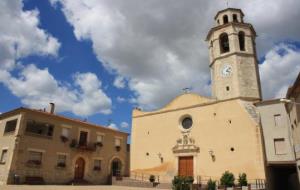 La plaça de l’Església de la Granada. Ajuntament de La Granada