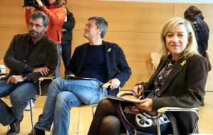 La presidenta de l'AMI, Neus Lloveras, durant un moment de la reunió del comitè executiu, celebrada al Vendrell