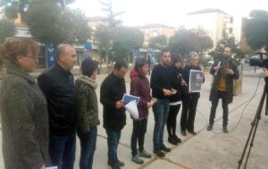 La roda de premsa ha tingut lloc a la plaça del Doctor Bonet, on estava planificat el centre cívic