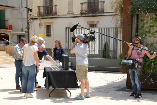 La televisió nacional belga grava un programa sobre el cava al Penedès. Ajt Sant Sadurní d'Anoia