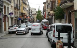 L’Ajuntament del Vendrell calcula com reduir l’impacte al comerç durant l’ampliació de l’illa de vianants. Jordi Lleó