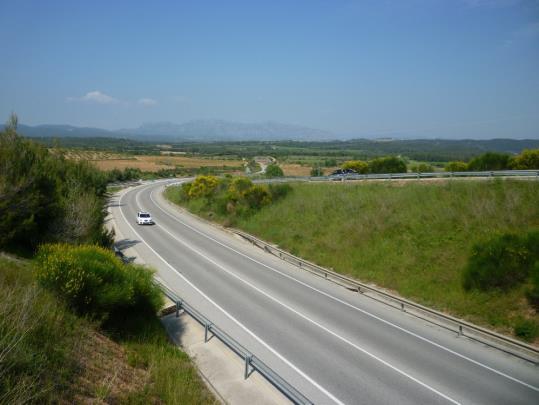 L'augment de circulació incrementa la perillositat de l'Eix Diagonal entre Vilafranca i Igualada. Ramon Filella