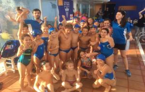 L’equip Benjamí i Pre Benjamí del CN Sitges. Eix