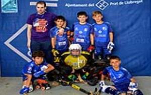 L'equip de Pre-benjamí A, durant el Campionat. Eix