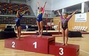 Les gimnastes del Club Gimnàstica Vilanova