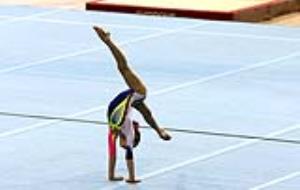 Les gimnastes del Club Gimnàstica Vilanova