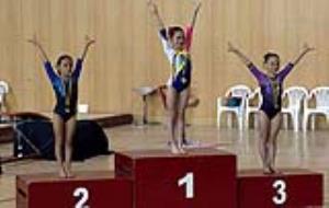 Les gimnastes del Club Gimnàstica Vilanova