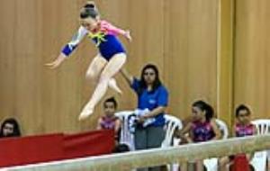 Les gimnastes del Club Gimnàstica Vilanova