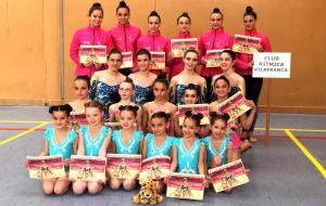 Les gimnastes del CR Vilafranca 