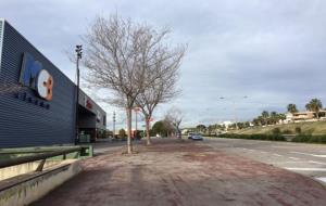 Les obres a la zona comercial de Mas Mel, a Calafell, provocaran talls a la C-31. Ajuntament de Calafell