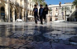 Les obres de la plaça de la Vila de Vilanova començaran dilluns vinent. Jordi Lleó