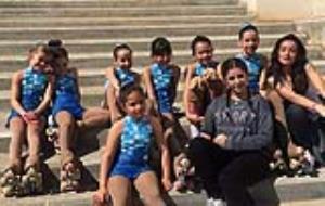 Les patinadores del Club Patinatge Artístic Sitges 