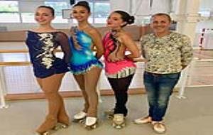 Les patinadores del Club Patinatge Artístic Sitges 