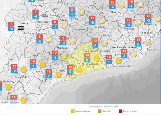 Les temperatures cauran considerablement aquest cap de setmana a Catalunya. EIX