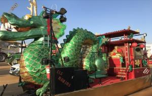 L'Esplai Carnavalístic dels Monjos porta el seu drac xinès al 55è Carroussel de la Costa Brava. EIX