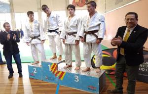 Manel Terraza i Adrià Pérez de l'Escola de Judo Vilafranca 