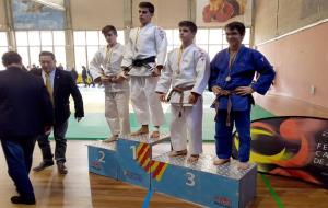 Manel Terraza i Adrià Pérez de l'Escola de Judo Vilafranca 