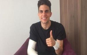 Marc Bartra envia un missatge de tranquil·litat a través de les xarxes. Marc Bartra