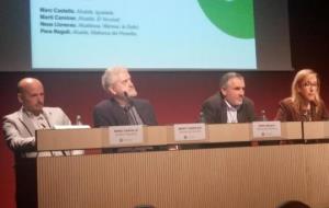 Marc Castells, Martí Carnicer, Pere Regull i Neus Lloveras en una imatge d'arxiu. Eix