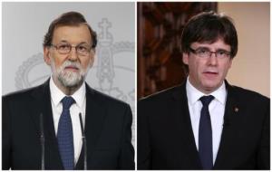 Mariano Rajoy i Carles Puigdemont. EIX