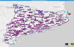 Matinada gèlida amb temperatures sota a zero a tot el territori. EIX