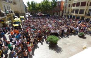 Minuts de silenci de rebuig a l'atemptat terrorista de Barcelona. Vilafranca del Penedès. Ajuntament de Vilafranca